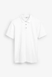 Next Poloshirt Weiß/Creme
