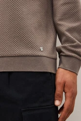 Next Langarm-Poloshirt (1-St) Braun/Grau/Beige