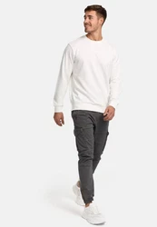 Indicode Pullover Holt Creme/Weiß