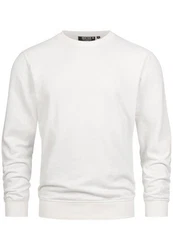 Indicode Pullover Holt Creme/Weiß