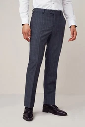 Anzughose Anzug mit Karomuster: Skinny-Fit-Hose (1-tlg)