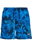 URBAN CLASSICS Badeshorts PatternSwim Shorts Blau/Hellblau/Dunkelblau