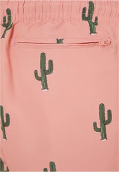 URBAN CLASSICS Badeshorts PatternSwim Shorts Rosa