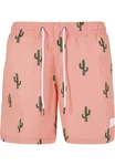 URBAN CLASSICS Badeshorts PatternSwim Shorts Rosa