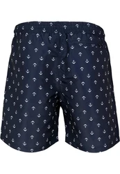 URBAN CLASSICS Badeshorts PatternSwim Shorts Dunkelblau/Blau