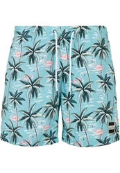 URBAN CLASSICS Badeshorts PatternSwim Shorts Blau