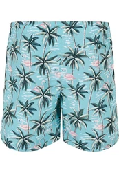 URBAN CLASSICS Badeshorts PatternSwim Shorts Blau