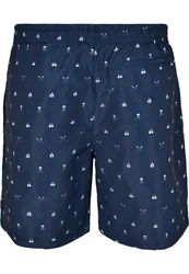 URBAN CLASSICS Badeshorts PatternSwim Shorts Dunkelblau/Blau