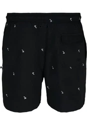 URBAN CLASSICS Badeshorts Embroidery Swim Shorts Dunkelblau/Schwarz/Blau