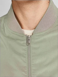 Jack & Jones Leichte Bomber Jacke College Übergangs Blouson JJERUSH Khaki/Dunkelgrün/Grün/Hellgrün