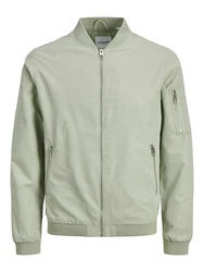 Jack & Jones Leichte Bomber Jacke College Übergangs Blouson JJERUSH Khaki/Dunkelgrün/Grün/Hellgrün
