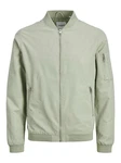 Jack & Jones Leichte Bomber Jacke College Übergangs Blouson JJERUSH Khaki/Dunkelgrün/Grün/Hellgrün