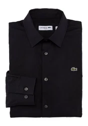 Lacoste Langarmhemd OBERHEMDEN Schwarz