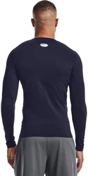 Under Armour HeatGear Armour Comp LS Langarmshirt Dunkelblau/Grau/Dunkelgrau