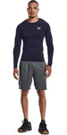 Under Armour HeatGear Armour Comp LS Langarmshirt Dunkelblau/Grau/Dunkelgrau