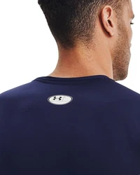 Under Armour T-Shirt HeatGear Armour UA HG ARMOUR COMP SL Dunkelblau/Blau/Lila