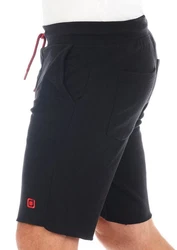 riverso Herren Sweat Short RIVMax Kurze Sweatshorts Bermuda Sommer Sport Shorts Rot/Dunkelblau