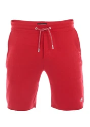 riverso Herren Sweat Short RIVMax Kurze Sweatshorts Bermuda Sommer Sport Shorts Rot/Dunkelrot