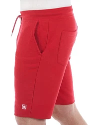 riverso Herren Sweat Short RIVMax Kurze Sweatshorts Bermuda Sommer Sport Shorts Rot/Dunkelrot