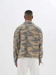 OSSY HOMER Jeansjacke Beige/Blau/Khaki