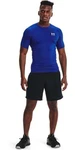 Under Armour Herren UA HG Armour Comp SS T-Shirt Blau/Dunkelblau/Schwarz