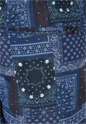 URBAN CLASSICS Badeshorts PatternSwim Shorts Dunkelblau/Blau