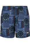 URBAN CLASSICS Badeshorts PatternSwim Shorts Dunkelblau/Blau URBAN CLASSICS Badeshorts PatternSwim Shorts Dunkelblau/Blau