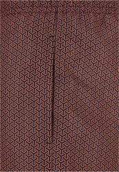 URBAN CLASSICS Badeshorts PatternSwim Shorts Braun/Orange/Dunkelrot/Bordeaux