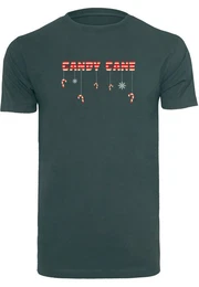 T-Shirt Herren Candy Cane T-Shirt Round Neck (1-tlg)