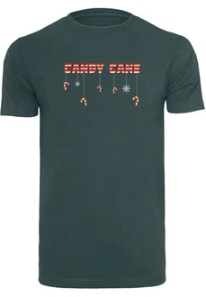 Merchcode T-Shirt Round Neck Grau/Dunkelgrün