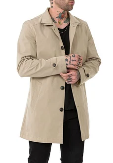 RedBridge Trenchcoat Herren Mantel Jacke Beige