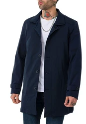 RedBridge Trenchcoat Herren Mantel Jacke Navy/Blaue