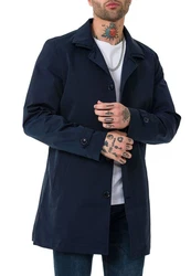 RedBridge Trenchcoat Herren Mantel Jacke Navy/Blaue