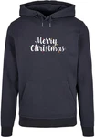 Merchcode Kapuzensweatshirt Ladies Merry Christmas Lights Box Tee Dunkelblau/Dunkelgrau/Grau