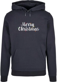 Merchcode Kapuzensweatshirt Ladies Merry Christmas Lights Box Tee Dunkelblau/Dunkelgrau/Grau Merchcode Kapuzensweatshirt Ladies Merry Christmas Lights Box Tee Dunkelblau/Dunkelgrau/Grau