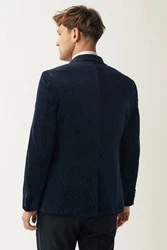 Next Sakko Slim Fit Dunkelblau/Hellblau