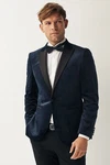 Next Sakko Slim Fit Dunkelblau/Hellblau