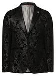 Finshley & Harding London Sakko Brixdon Schwarz/Bordeaux/Dunkelrot