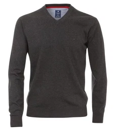 V-Ausschnitt-Pullover mit V-Ausschnitt