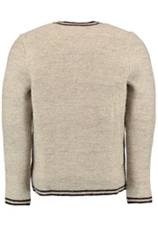 OS-Trachten Strickjacke Fudei Beige/Braun/Khaki/Dunkelrot