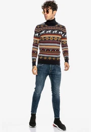 Rollkragenpullover Burton mit eng anliegendem Kragen
