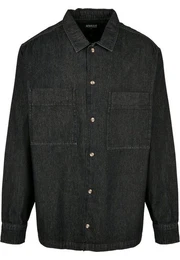 Langarmhemd Herren Oversized Denim Shirt (1-tlg)