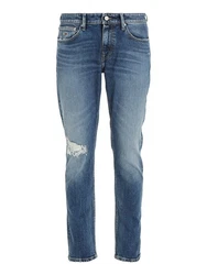 Tommy Jeans Slim-fit-Jeans SCANTON SLIM im 5-Pocket-Style Blau/Hellblau