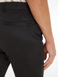 Calvin Klein Chinohose SATEEN STRETCH SLIM CHINO Schwarz/Dunkelblau