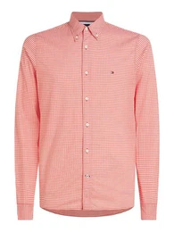 Karohemd FLEX TEXTURED GINGHAM SF SHIRT mit kleiner Logostickerei