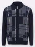 Sieh an! Strickjacke Hellblau/Dunkelblau/Blau/Grau