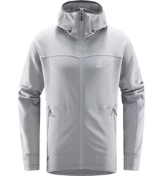 Haglöfs Betula Hood Langarmshirt Grau/Hellgrau/Silber