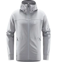 Haglöfs Betula Hood Langarmshirt Grau/Hellgrau/Silber