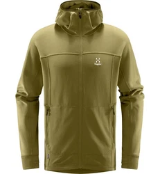 Haglöfs Betula Hood Langarmshirt Dunkelgrün/Khaki/Braun