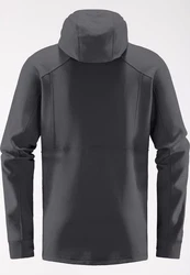 Haglöfs Betula Hood Langarmshirt Dunkelgrau/Grau